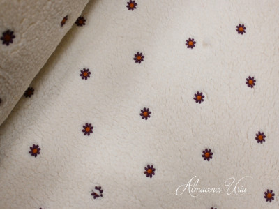 Borreguillo Bordado "Flowers"