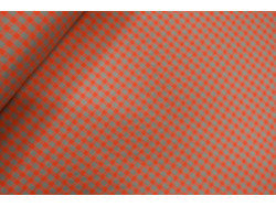 Vichy Seersucker naranja fluor