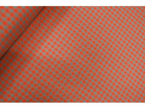 Vichy Seersucker naranja fluor