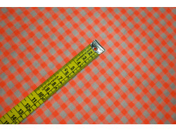 Vichy Seersucker naranja fluor