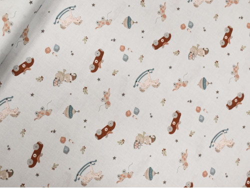 Popelín Algodón Juguetitos | Tejido Infantil Suave