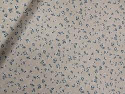 Popelín 100% algodón floral | Flores Beige