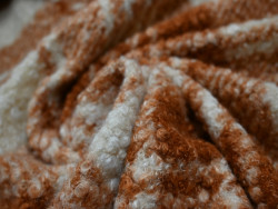 Bouclé Cuadros Teja | Flecce
