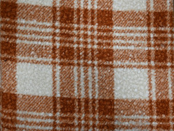 Bouclé Cuadros Teja | Flecce