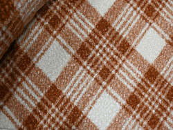 Bouclé Cuadros Teja | Flecce