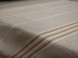 Loneta decorativa de rayas mostaza 280 cm | Brenta