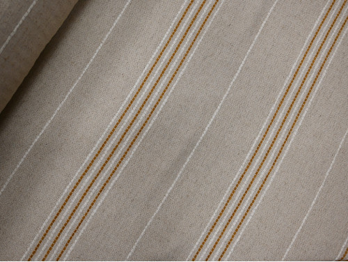 Loneta decorativa de rayas mostaza 280 cm | Brenta