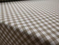 Tela Vichy Beige 100% Algodón | Cuadros y Rayas
