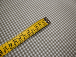 Tela Vichy Beige 100% Algodón | Cuadros y Rayas