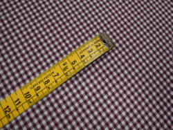 Tela Vichy Burdeos 100% Algodón | Cuadros y Rayas