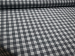 Tela Vichy Gris 100% Algodón | Cuadros y Rayas