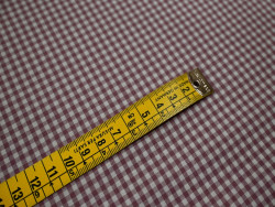 Tela Vichy Rosa Empolvado 100% Algodón | Cuadros y Rayas