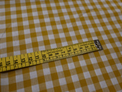 Tela Vichy Mostaza100% Algodón | Cuadros y Rayas