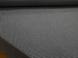 Tela Vichy Negro 100% Algodón | Cuadros y Rayas