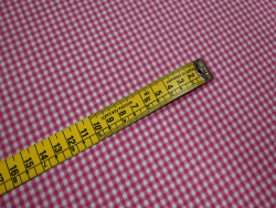 Tela Vichy Fucsia 100% Algodón | Cuadros y Rayas