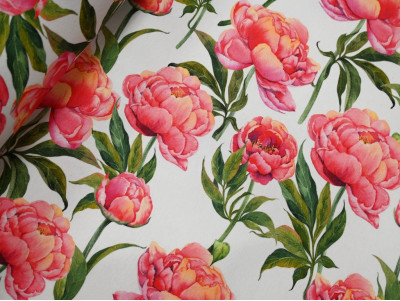 Loneta Estampada de Flores 280 cm | Tapicería y Decoración