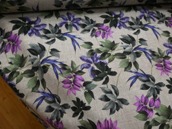 Loneta Estampada de Flores 280 cm | Tapicería y Decoración