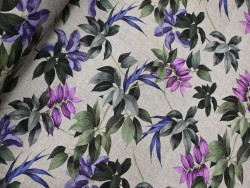 Loneta Estampada de Flores 280 cm | Tapicería y Decoración