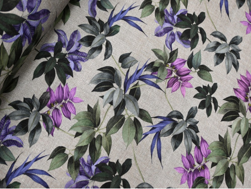 Loneta Estampada de Flores 280 cm | Tapicería y Decoración