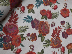 Loneta Estampada de Flores 280 cm | Tapicería y Decoración