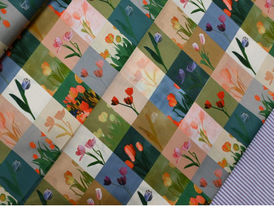 Popelín Extra Suave | Estampado de Tulipanes
