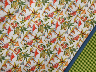Popelín Estampado Tropical | 100% Algodón