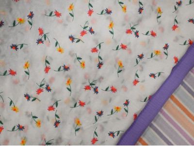 Voile Bordado Floral | 100% Algodón