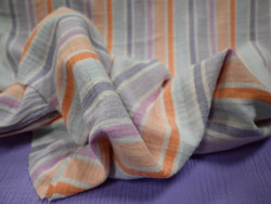 Muselina Estampada de Rayas | 100% Algodón
