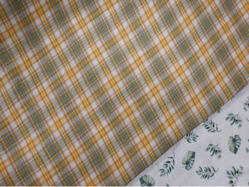 Muselina Estampada de Cuadros | 100% Algodón