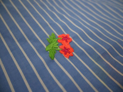 Popelín Bordado de Flores | 100% Algodón