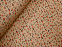 Muselina Estampada de Flores | 100% Algodón