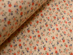 Muselina Estampada de Flores | 100% Algodón