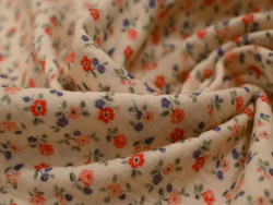 Muselina Estampada de Flores | 100% Algodón