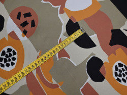 Ecovero Estampado Abstracto | Telas Sostenibles