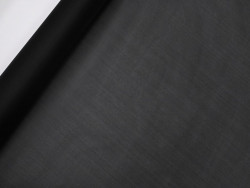 Organza de Seda 100% | Tejido de Lujo para Alta Costura | Color Negro