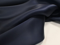 Organza de Seda 100% | Tejido de Lujo para Alta Costura | Color Marino