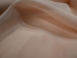 Organza de Seda 100% | Tejido de Lujo para Alta Costura | Color Salmon