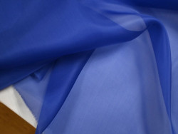Organza de Seda 100% | Tejido de Lujo para Alta Costura | Color Klein