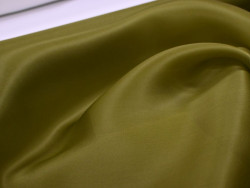 Organza de Seda 100% | Tejido de Lujo para Alta Costura | Color Oliva