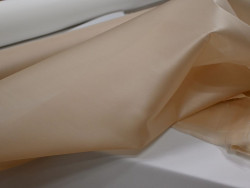 Organza de Seda 100% | Tejido de Lujo para Alta Costura | Color Arena