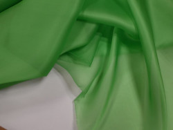 Organza de Seda 100% | Tejido de Lujo para Alta Costura | Color Verde