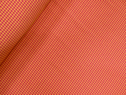 Vichy Seersucker Mostaza y Buganvilla cuadro 4mm