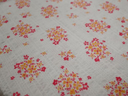 Algodón Rústico Estampado | Flores