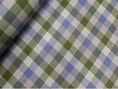 Loneta Estampada Digital a Cuadros | Tapicería y Decoración