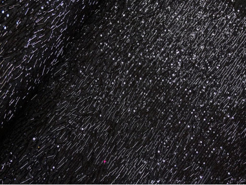 Pedrería Negra 130 cm | Tela de Fiesta y Alta Costura