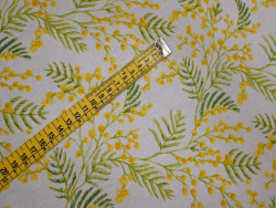 Loneta Estampada de Mimosas| Tapicería y Decoración 
