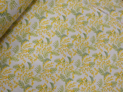Loneta Estampada de Mimosas| Tapicería y Decoración 
