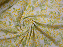 Loneta Estampada de Mimosas| Tapicería y Decoración 