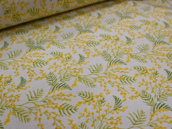 Loneta Estampada de Mimosas| Tapicería y Decoración 