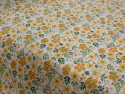 Loneta Estampada de Flores Amarillas| Tapicería y Decoración 